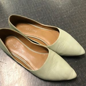 Franco Sarto pointed toe leather flats